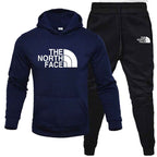 Men's Fleece Hoodie Sweatshirt Set - Printed Casual Sports Set-Casual Fashion - The Artisan's Wardrobe