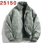 Wholesale Men's Tie-Dye Leather Jacket - Retro PU Spring Autumn Casual Stand Collar Style-Casual Fashion - The Artisan's Wardrobe