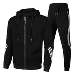 European American Fashion Sports Set Hooded Zipper Casual Suit-Casual Fashion - The Artisan's Wardrobe