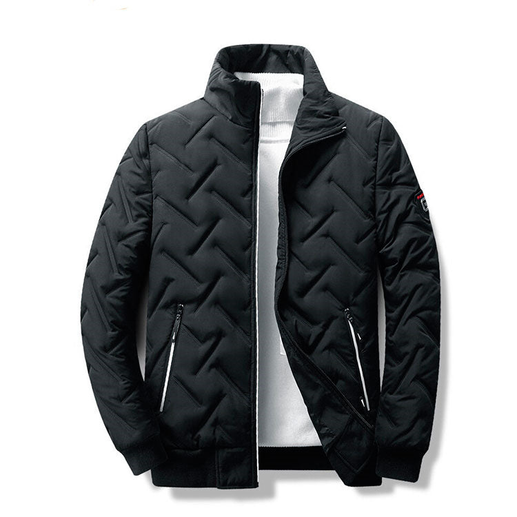 Men's outerwear autumn and winter new men's cotton jacket Korean version trendy short style stand up collar lightweight cotton jacket-Casual Fashion - The Artisan's Wardrobe