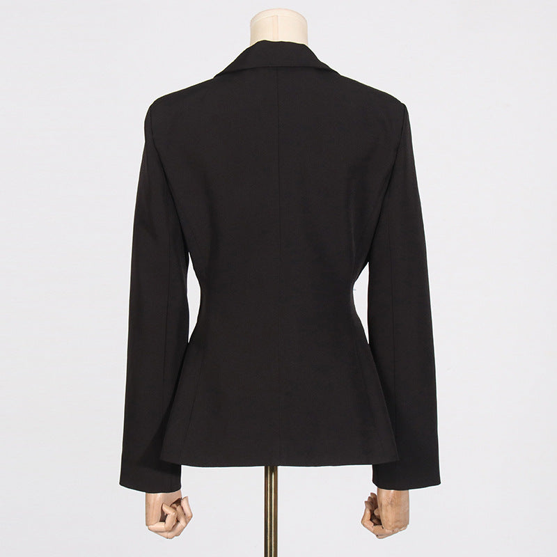 Elegant Solid Color Slim Fit Sequined Suit Jacket for Stylish Men-Casual Fashion - The Artisan's Wardrobe