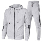 European American Fashion Sports Set Hooded Zipper Casual Suit-Casual Fashion - The Artisan's Wardrobe