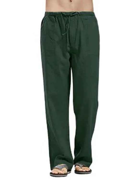 Men's Plus Size Drawstring Pants - Straight Leg Full Size Comfort-Casual Fashion - The Artisan's Wardrobe