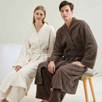 Couple Flannel Pajamas Casual European and American Loose Bathrobe Nightgown-Casual Fashion - The Artisan's Wardrobe