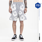 Men's Hip Hop Casual Shorts Set for Trendy High Street Style-Casual Fashion - The Artisan's Wardrobe