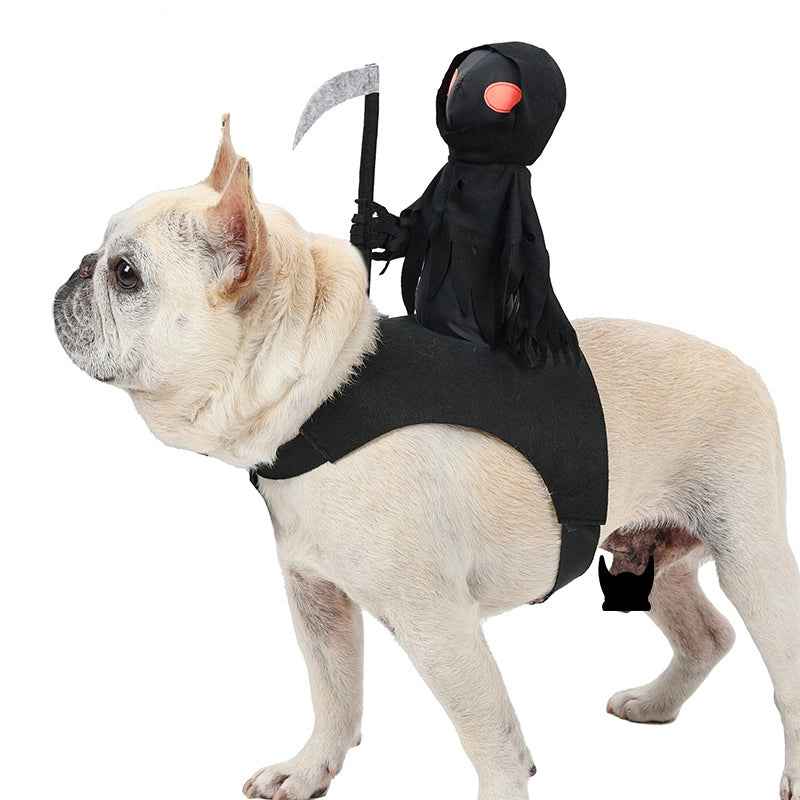 Dog Dark Harvesting Knight Transforming Halloween Costume for Pets - Unique Dog Halloween Costume