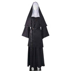 Halloween Nun Costume - The Nun Ghost Sister Cosplay Outfit, Black Horror Priest Costume-Casual Fashion - The Artisan's Wardrobe