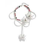 Dark Style Spider Necklace Halloween with Crystal Woven Design and Tassel Large Round Bead Collarbone Chain-Casual Fashion - The Artisan's Wardrobe