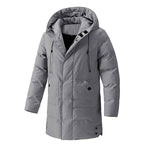Winter Plus Size Men's Winter Cotton Jacket - Korean Casual Fashion Versatile Medium Long Design-Casual Fashion - The Artisan's Wardrobe