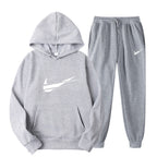 Men's and Women's Fleece Hoodies Sports Suit - Trendy Casual Pullover and Printed Sweatpants Set-Casual Fashion - The Artisan's Wardrobe