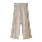 Spring Split Suit Jacket Wide Pants - Stylish New Look for Spring-Casual Fashion - The Artisan's Wardrobe