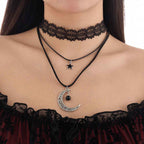 Palace Style Lolita Lace Necklace - Retro Multi-Layer Collarbone Chain for Women-Casual Fashion - The Artisan's Wardrobe