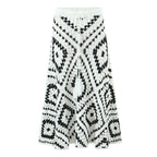 Plaid woven handmade grandmother plaid skirt-Casual Fashion - The Artisan's Wardrobe