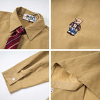 Fun Cartoon Embroidery Shirt - Unisex Loose Casual Long Sleeve Dress Shirt-Casual Fashion - The Artisan's Wardrobe