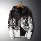 Men's Hooded Velvet Jacket - Casual Cotton Blend Couple's Jacket In Stock on Amazon-Casual Fashion - The Artisan's Wardrobe