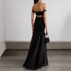 One Shoulder Fishtail Evening Dress - Fashionable High-End Mesh Bandage Dress for Women-Casual Fashion - The Artisan's Wardrobe