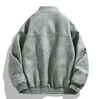 Wholesale Men's Tie-Dye Leather Jacket - Retro PU Spring Autumn Casual Stand Collar Style-Casual Fashion - The Artisan's Wardrobe