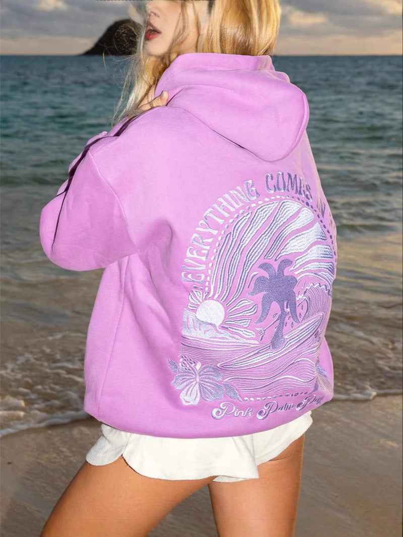 Sunflower Hoodie for Men and Women - Embroidered Hooded Sweatshirt-Casual Fashion - The Artisan's Wardrobe