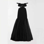 One Shoulder Fishtail Evening Dress - Fashionable High-End Mesh Bandage Dress for Women-Casual Fashion - The Artisan's Wardrobe