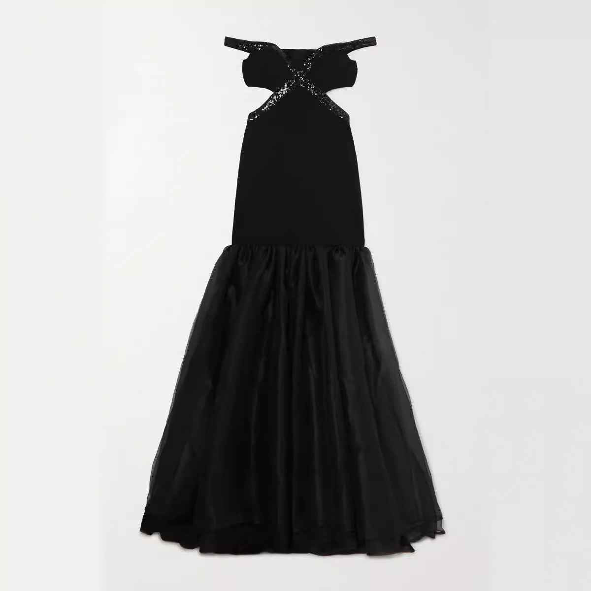 One Shoulder Fishtail Evening Dress - Fashionable High-End Mesh Bandage Dress for Women-Casual Fashion - The Artisan's Wardrobe