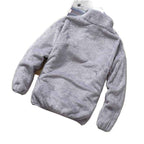 Men's Fleece Autumn Winter Jacket - Korean Loose Fit Standing Collar Double-Sided Fleece Top-Casual Fashion - The Artisan's Wardrobe