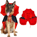 Halloween Medieval Hooded Cloak Costume for Pets - Funny Bat Cape for Cats and Dogs-Casual Fashion - The Artisan's Wardrobe