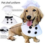 Dog Chef Costume Hat Set for Pets - Halloween Cosplay Porch Goose Outfit-Casual Fashion - The Artisan's Wardrobe