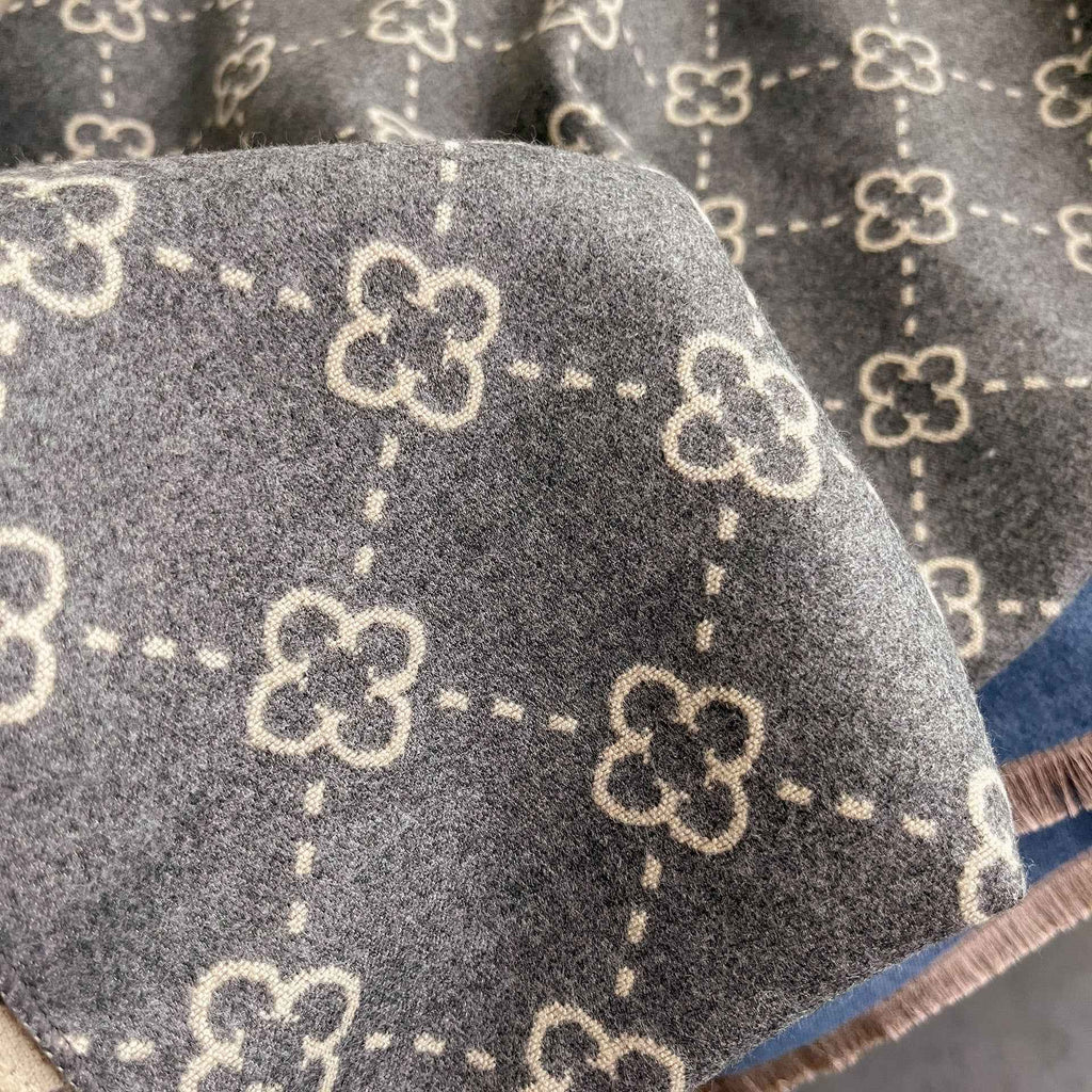 Imitation Cashmere Scarf Women's Sunflower Pattern Warm Thick Long Shawl Scarf - Sunflower Pattern Cashmere Scarf-Casual Fashion - The Artisan's Wardrobe