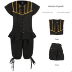 Halloween Children's Pirate Costume for Cosplay and Caribbean Party Performance-Casual Fashion - The Artisan's Wardrobe