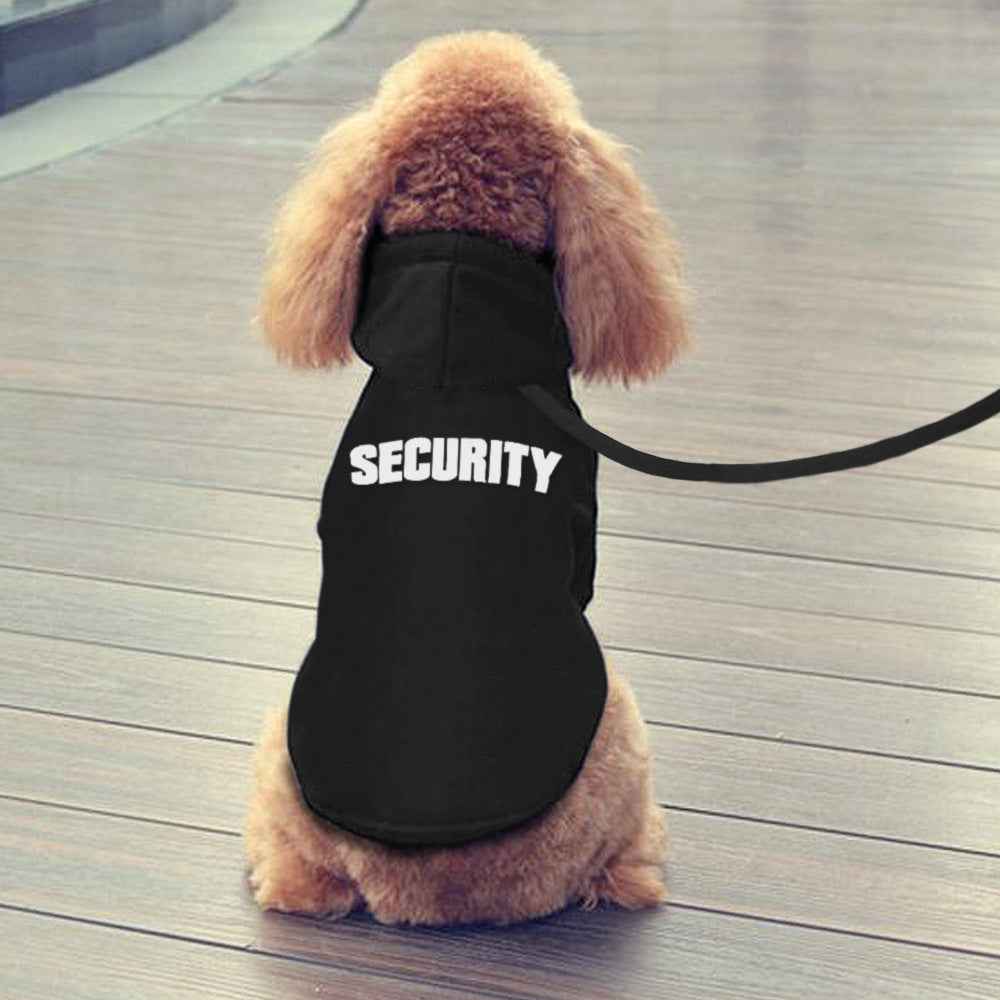 New Pet Hoodie for Dogs - Security Printed Outerwear for Autumn and Winter-Casual Fashion - The Artisan's Wardrobe