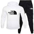 Men's Fleece Hoodie Sweatshirt Set - Printed Casual Sports Set-Casual Fashion - The Artisan's Wardrobe