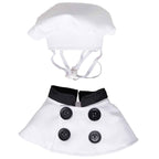 Dog Chef Costume Hat Set for Pets - Halloween Cosplay Porch Goose Outfit-Casual Fashion - The Artisan's Wardrobe