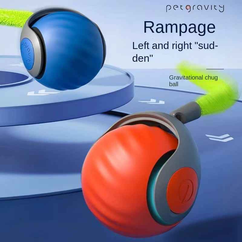 Pet Attraction Interactive Cat Toy - Self-Entertainment Intelligent Automatic Teaser Stick Tumbler Ball-Casual Fashion - The Artisan's Wardrobe