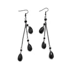 Fashionable Tassel Crystal Pendant Earrings - Halloween Dance Diamond Blood Drop Earrings for Women-Casual Fashion - The Artisan's Wardrobe