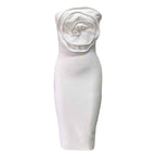 Sexy white floral bandage dress socialite party dress French dress-Casual Fashion - The Artisan's Wardrobe