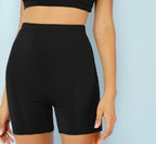 Black Summer Workout Leggings for Intense Workouts and Athleisure - Cut and Sew Design-Casual Fashion - The Artisan's Wardrobe