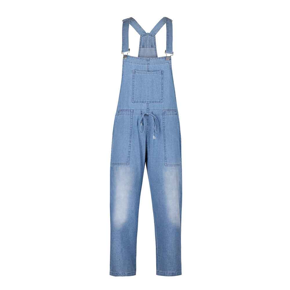 Spring Summer Denim Overalls for Women - Casual Slim Fit with Stylish Pockets-Casual Fashion - The Artisan's Wardrobe