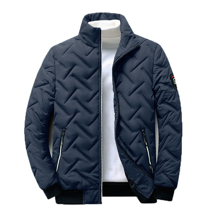 Men's outerwear autumn and winter new men's cotton jacket Korean version trendy short style stand up collar lightweight cotton jacket-Casual Fashion - The Artisan's Wardrobe