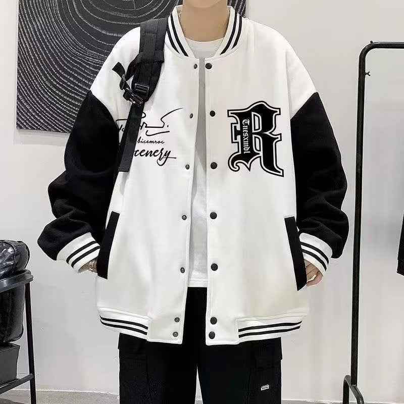 Trendy Baseball Jacket Men - Casual Upper Garment-Casual Fashion - The Artisan's Wardrobe