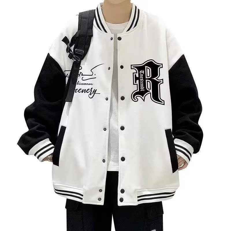 Trendy Baseball Jacket Men - Casual Upper Garment-Casual Fashion - The Artisan's Wardrobe